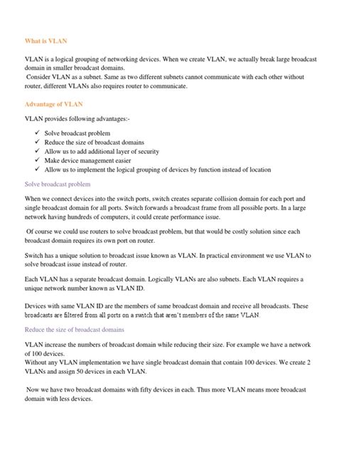 VLAN | PDF | Network Switch | Computer Network