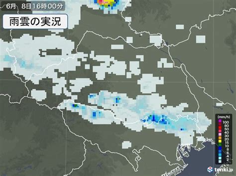 関東 東京都や埼玉県など所々で雨雲が発達中 今夜まで急な雨に注意 2021年6月8日 エキサイトニュース