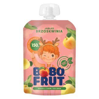 Bobo Frut Mus owocowy w tubce jabłko brzoskwinia 1 3 lat 150 g