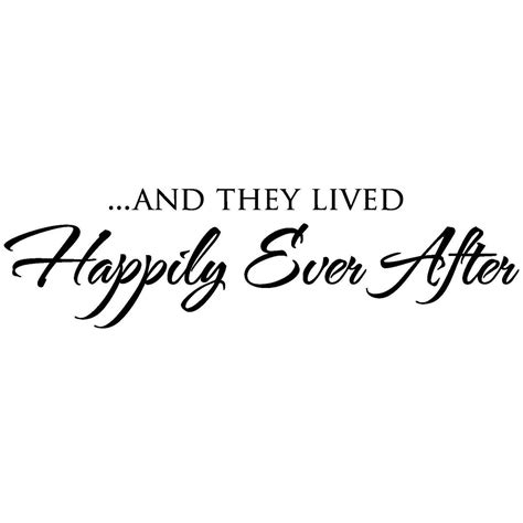 Items Similar To And They Lived Happily Ever After Vinyl Wall Decal On Etsy