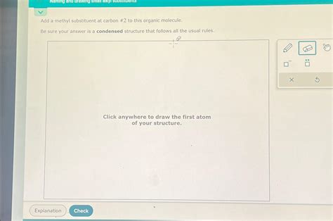 Naming and drawing small alkyl substituentsAdd a | Chegg.com