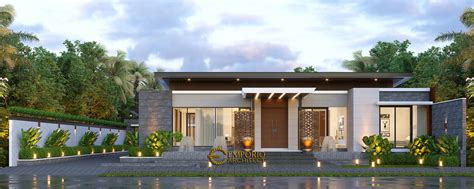 Modernhousefacade Mr Kevin Modern House 1 Floor Design Palangka