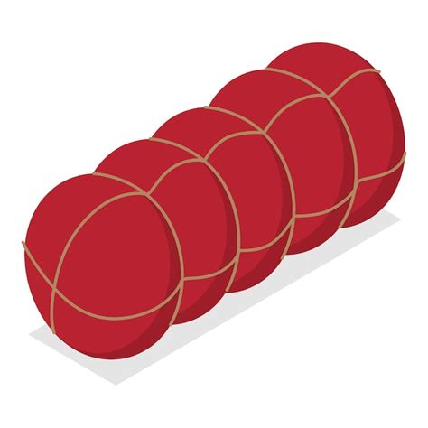 Premium Vector D Isometric Flat Vector Set Of Sausages And Meat