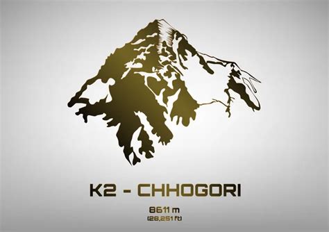 ᐈ Mountains outline stock vectors, Royalty Free k2 mountain ...