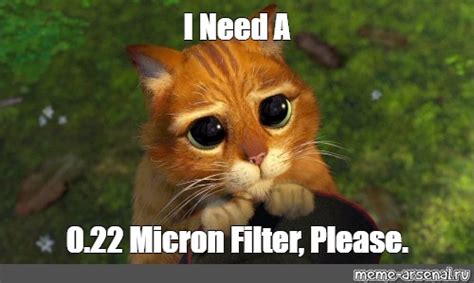 Meme: "I Need A 0.22 Micron Filter, Please." - All Templates - Meme-arsenal.com