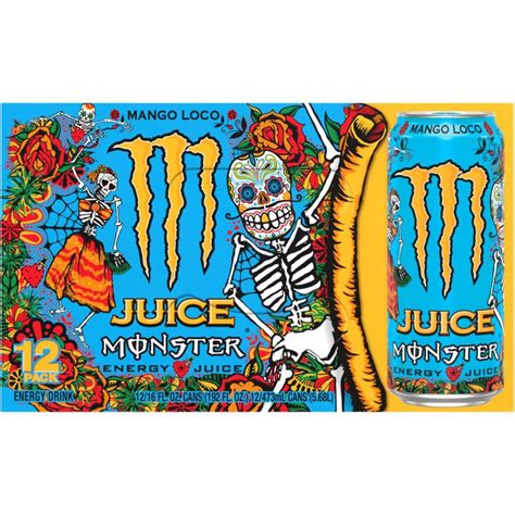 Monster Energy Juice Monster 16 oz Mango Loco Energy Drinks - 12 pk by ...