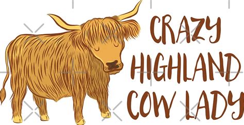 Scottish Highland Cow: Stickers | Redbubble