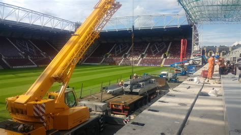 Tynecastle Park / Heart of Midlothian Stadium Terraces - SPS Technology