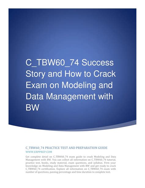 Ppt C Tbw Success Story And How To Crack Exam On Modeling And