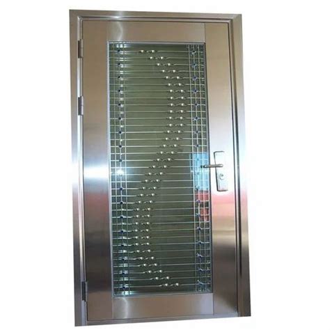 Polished Stainless Steel Single Door For Home Thickness Mm At Rs