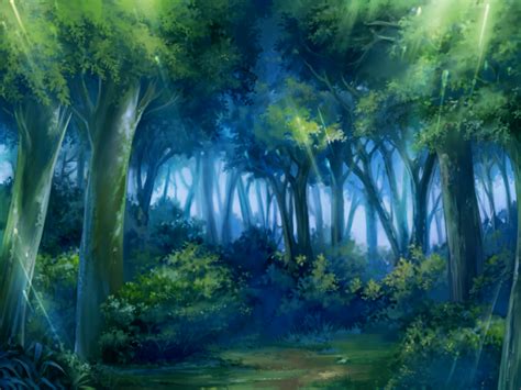 Anime Landscape: Anime Forest Background