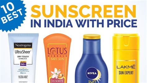 Best Sunscreen In India As Per The Skin Types