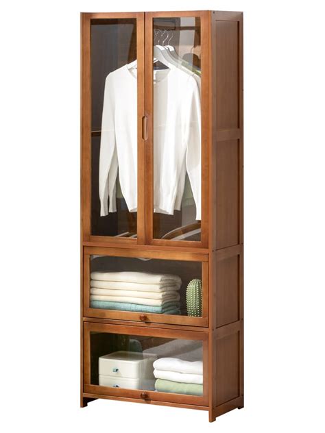 Wooden Horse Simple Wardrobe - Small Wooden Wardrobes - Jones Small ...