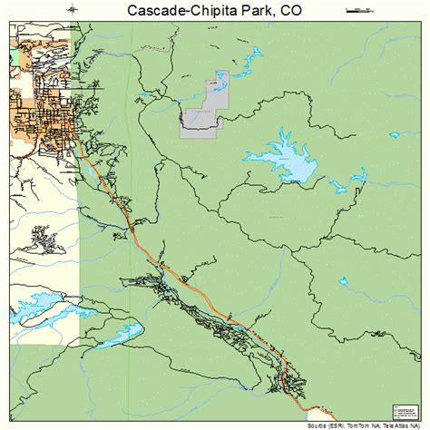 Cascade Chipita Park Colorado Street Map 0812325