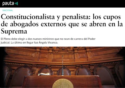 Constitucionalista Y Penalista Los Cupos De Abogados Externos Que Se