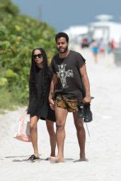 Zoe Kravitz Bikini Pics At A Beach In Miami October 2015 CelebMafia