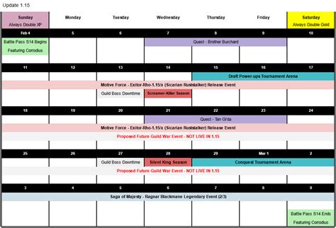 February's calendar of events : r/WH40KTacticus