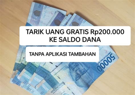 Mudah Cara Klaim Uang Gratis Rp Ke Saldo Dana Langsung Cair