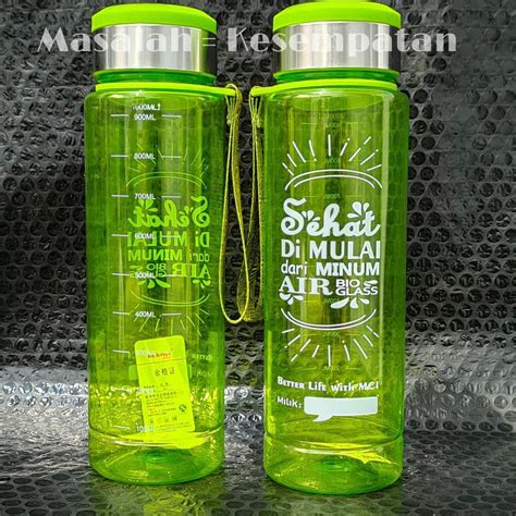 Jual Biotumbler Liter Botol Bioglass Mci Tahan Banting Logo Sehat