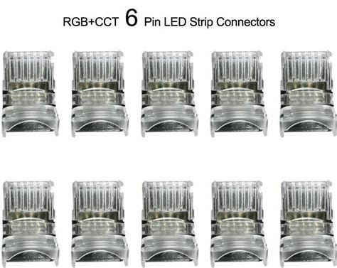 Pin Mm Rgbww Rgb Cct Hippo Led Strip To Wire Connector Unsoldered