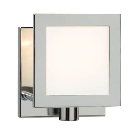 Eglo Cameron Wall Light Matte Nickel Finish With White Glass The Home Depot Canada