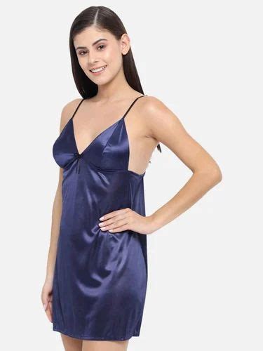 Hot Bridal Blue Satin Babydoll Honeymoon Bikini Night Dress B N S Xl At Rs Baby