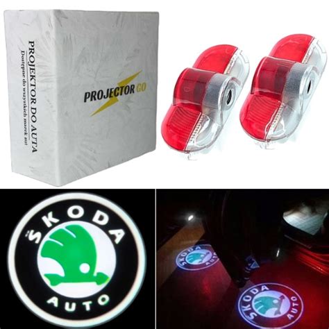 Skoda Led Powitalne Logo Projektor Octavia Skoda Za Z Z Krak W