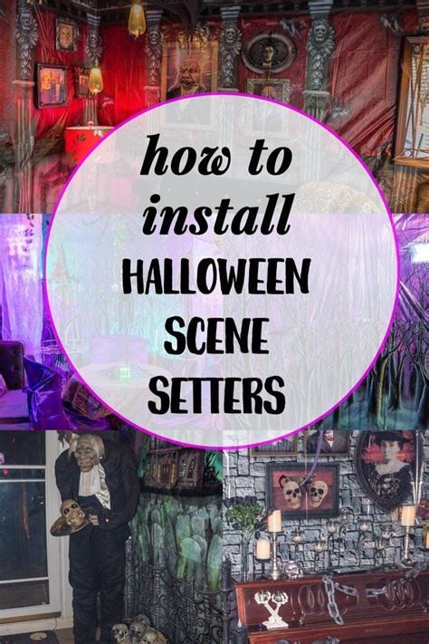 How To Use And Install Halloween Scene Setters | Halloween scene ...