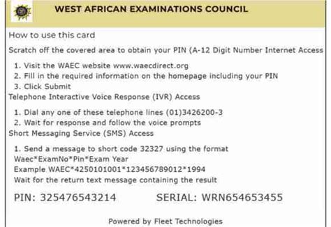 Buy WAEC Result Checker Online