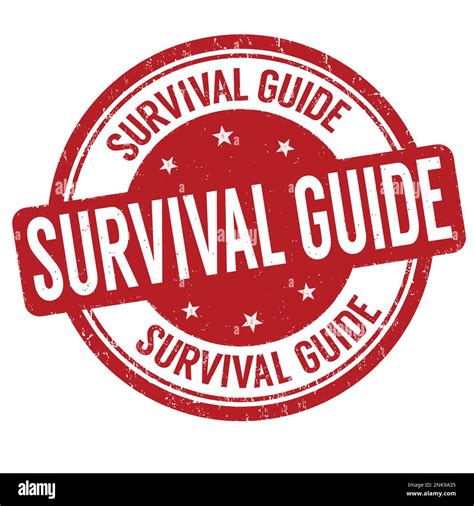 Survival Guide Grunge Rubber Stamp On White Background Vector Illustration Stock Vector Image