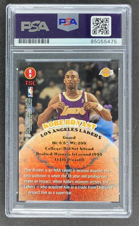 Lot Detail Kobe Bryant Signed Topps Stadium Club Rookies R