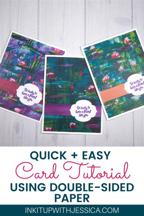 Quick Easy Cards With Double Sided Patterned Papers Karten