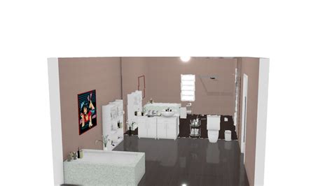 Casa De Banho De Stefani Planta 3D Mooble