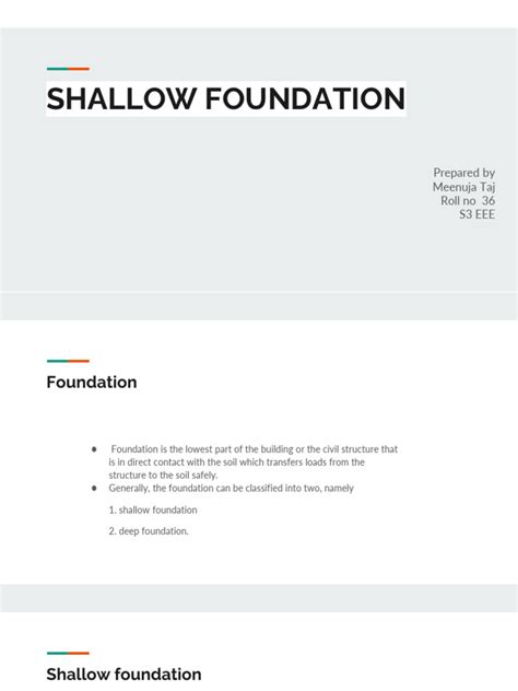 Shallow Foundation | PDF