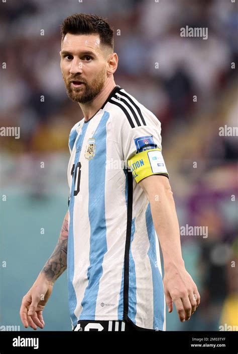 Al Rayyan Qatar 03rd Dec 2022 Lionel Messi Of Argentina During The