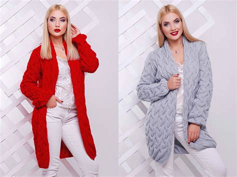 Кардиган крупной вязки с чем носить – Модные женские кардиганы 2019 ...
