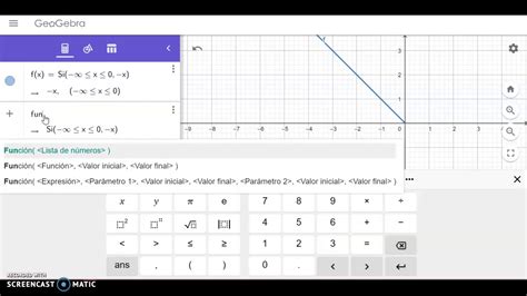 Geogebra Funciones A Trozos 2 Youtube