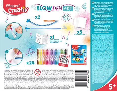 Blow Pen Set Artistico Colores Maped Argentina