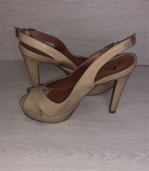 Pep Toe Aberto Atr S Nude Sand Lia Feminina Eleia Usado Enjoei