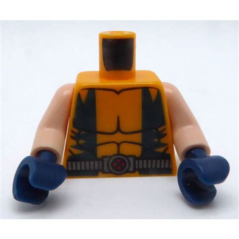 LEGO Bright Light Orange Wolverine Torso 76382 Brick Owl LEGO