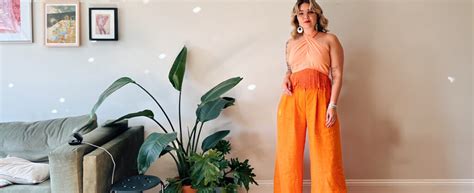 Bold, Bright and Beautiful: Birthday Outfit in Disco Peach – the thread