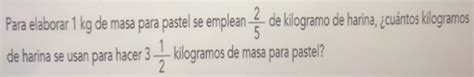 Solved Para Elaborar Kg De Masa Para Pastel Se Emplean De