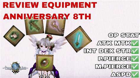 Toram Online New Update Anniversary 8TH Review Equipment YouTube