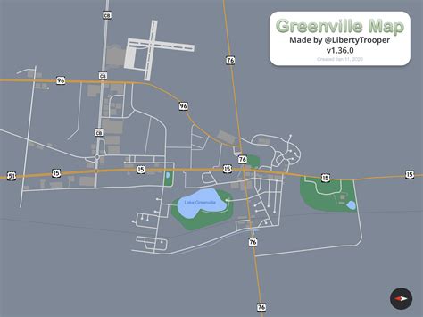 Greenville Map