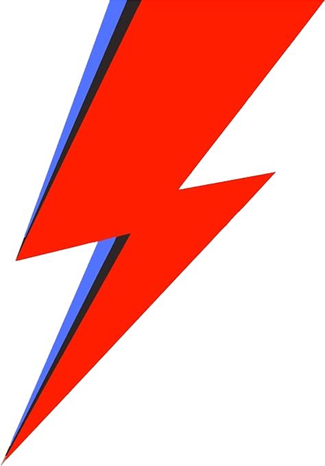 David Bowie Lightning Bolt Lightning Bolt Tattoo Red Lightning