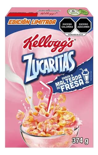 2 Pzs Kelloggs Cereal Hojuelas De Maíz Malteada Fresa Zucari Mercadolibre