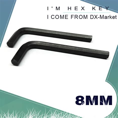 8mm Hex Key 5pcs Black Metric Alloy Hex Key Socket Screw Driver