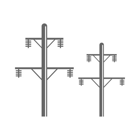 Conception D icône De Poteau électrique Vecteur Premium