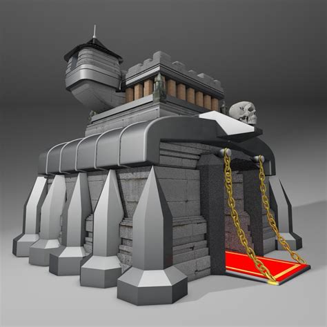 Clash Clans Town Hall 3d C4d