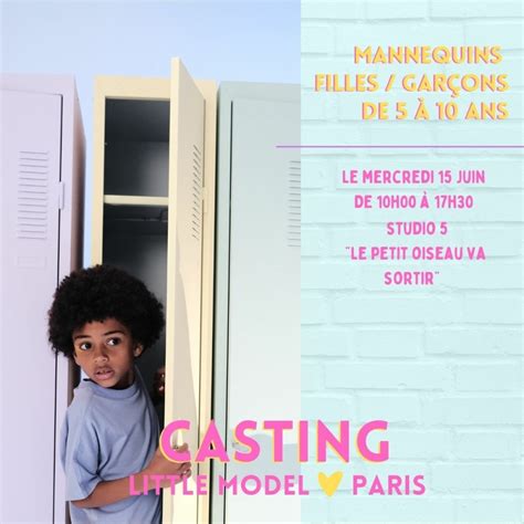 CASTING ENFANTS 5 À 10 ANS LITTLE MODEL PARIS LITTLE MODEL